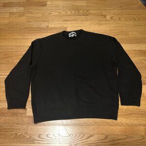 CDG BLACK OVERSIZED SWEATSHIRT SIZE M (from Japan)